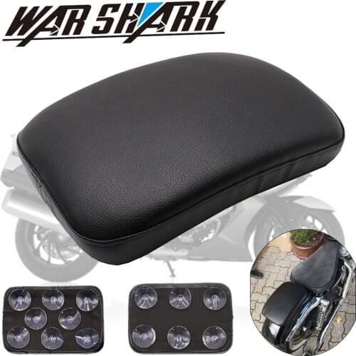 Motorcycle Rear Passenger Cushion 6 Suction Cups Pillion Pad Suction Seat For Harley Dyna Sportster Softail Touring XL 883 1200