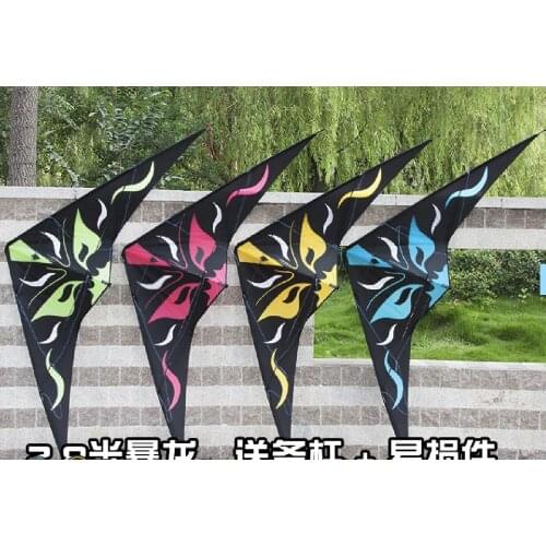 Windsack fun factory cerf volant vlieger dual line kites for adults stunt kite ripstop delta kite weather vane kite dual line