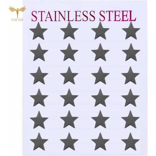 Romantic Star Stud Earrings Womens Jewelry Lover Earring Fashion Stainless Steel Jewelry Set Wholesale