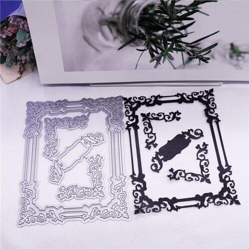 2020 New frame geometry Pattern Cutting Dies DIY Decorations Embossing Art stencil Scrapbooking Crafts Die Cuts knife mold