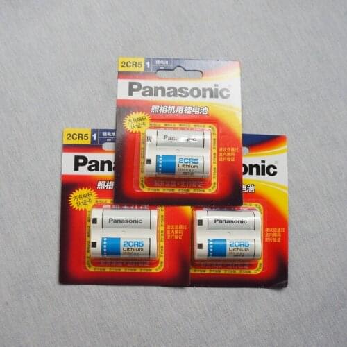 3pack/lot New Original Battery For Panasonic 2CR5 6V 1500mah Lithium Battery Camera Non-rechargeable Batteries 2 CR5