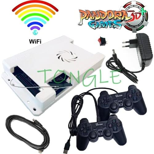 4018 in 1 Games Board Pandora Box 3D Game Saga Wifi Arcade Game Board 168*3D Games With USB Joypad Wireless Gamepad