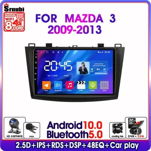 Android 10.0 Car Radio For Mazda 3 2009-2013 Multimedia Player 2 Din GPS Navigaion RDS DSP Floating window Split Screen 4G WIFI