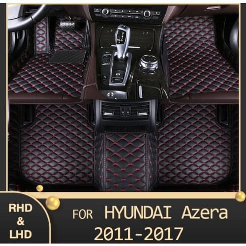 MIDOON Car floor mats for Hyundai Azera 2011 2012 2013 2014 2015 2016 2017 Custom auto foot Pads automobile carpet cover