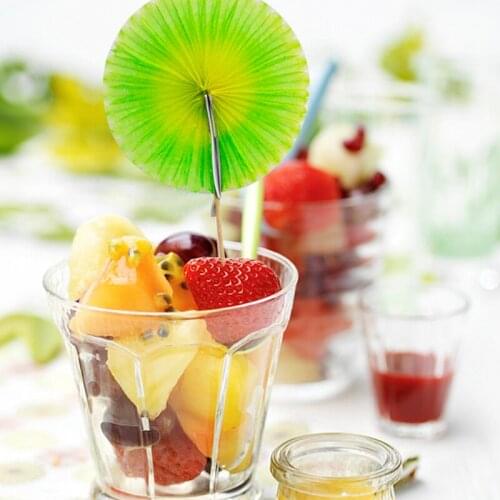 Sunflower Bamboo Food Fruit Fork Pick Stick Party Salad Sandwich Sticks Cocktail Appetizer Toothpick Stir Stick Cupcake Decor