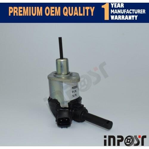 Fuel Shut Off Solenoid Valve 1G772-60014, 1G772-60012 12V for Kubota Tractor