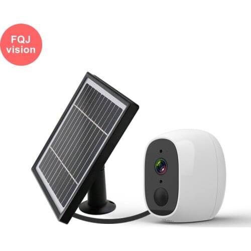 Dome Security WifI Camera 2MP Wireless WiFi Camera Solar Panel Rechargeable Battery Bullet PIR Motion Alarm I-CAM APP