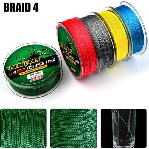 2020 100m Fishing Line vigorous horsefish line 5 colors PE line 4 braided Smoother Floating wire 0.6 10 Multilament Braid Line