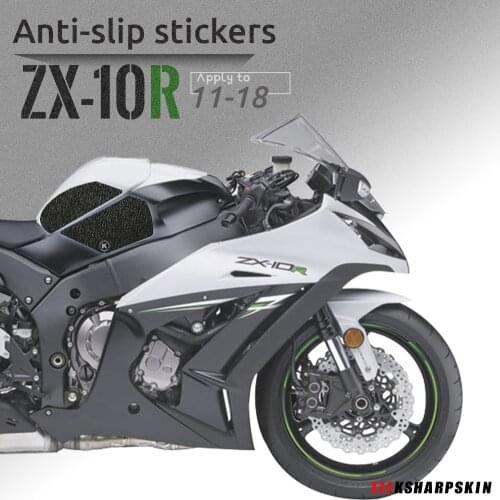 Motorcycle fuel tank pad tank grip protection sticker knee grip side applique for KAWASAKI NINJA ZX-10R 2011-2018 ZX10R ABS SE