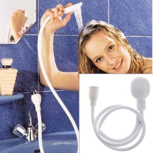 D08D Dog Shower Head Spray Drains Strainer Hose Sink Washing Hair Pet Bath Tool