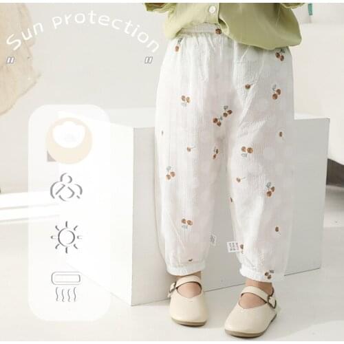 New summer anti-mosquito pants baby summer thin loose air-conditioning pants casual wear trousers children at home