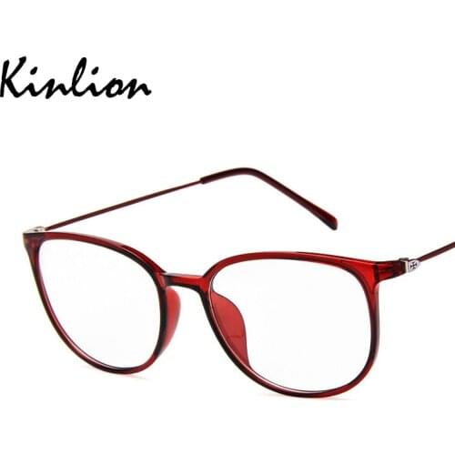 Kinlion Retro Metal Eyeglasses Frame Women Mens Eyewear Transparent Glasses Frame Reading Optical Square Glasses Frame Gafas