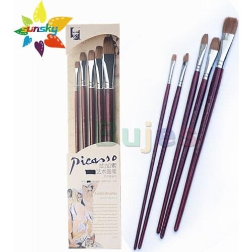 Original Phoenix Picasso 8712S Art brush Oil painting brush Gouache brush Wolf hair and mink hair Not easy to split art supplies