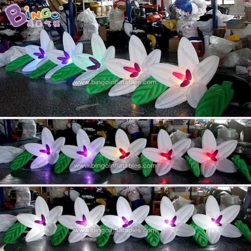 Personalized 5 meters long led inflatable flower chain / 16 feet length inflatable flower chain decoration toys