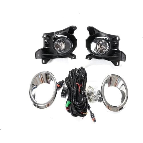 Car Front Bumper Fog Lights Cover Wire Harness For Nissan PATHFINDER 2013 2014 2015 2016 Black Auto Halogen Fog Lamp Headlight