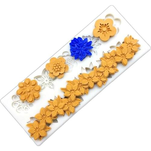Flower Lace Silicone Sugarcraft Mold Cupcake Chocolate Baking Mold Fondant Cake Decorating Tools