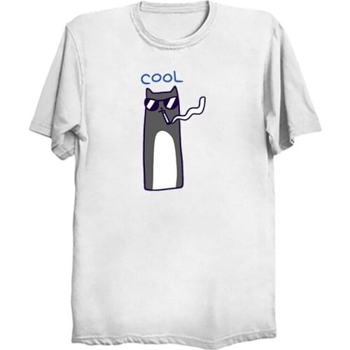 Cute Cats Print Summer men Tshirt Funny Cartoon T Shirt male Kawaii Anime Ullzang T- shirt Fashion Korean Style Top Tee