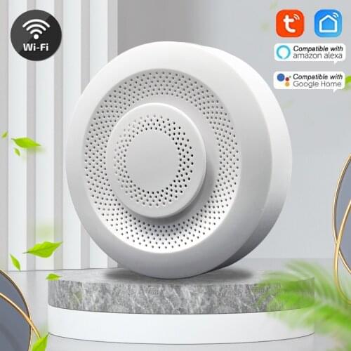 New Tuya WiFi Smart Air Quality Sensor Air Box Formaldehyde VOC CO2 Temperature Humidity Detector Work With Alexa Smart Life