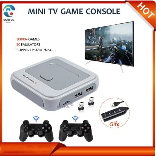WiFi 4K HDMI Output Super Console X 50+ Emulators 33000+ Games Retro Mini TV Video Game Player For PS1/N64/DC Dropshipping