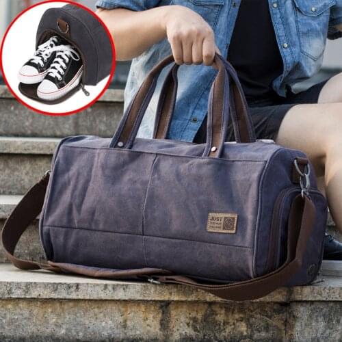 Vintage Men High Capacitybagmen MultifunctionCylinder Leisure travel 14