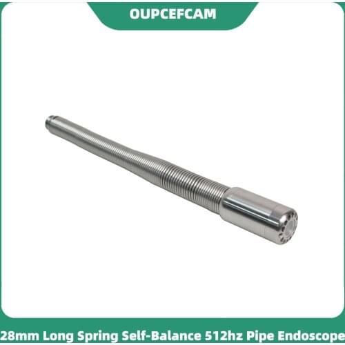 WOPSON 28mm Long Spring Auto-Balance Camera With 512hz Transmitter Built-in Pipe Locator Replacement For Drain Inspection System