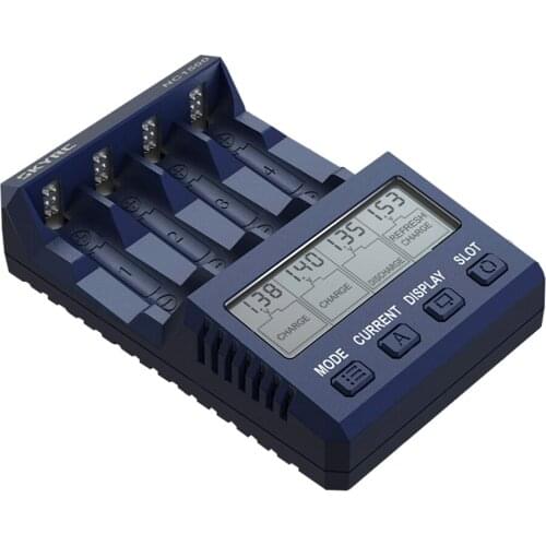 SKYRC NC1500 5V 2.1A 4 Slots LCD AA/AAA NiMH Battery Charger Discharger & Analyzer for RC Drones FPV Quadcopter Power Charging