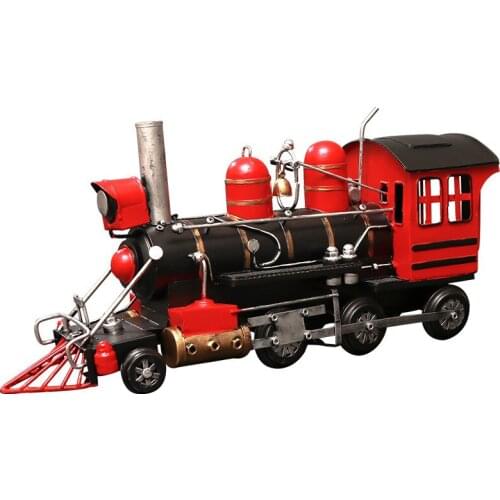 Iron Retro Steam Engine Locomotive Model Metal Vintage Model Diy Craft Kits for Adults Kids educational Toys for Tots