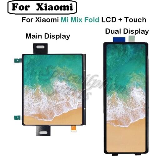 For Xiaomi Mi Mix Fold LCD Display Touch Panel Screen Digitizer Assembly For Xiaomi Mi MIX Fold LCD Black Replacement Parts