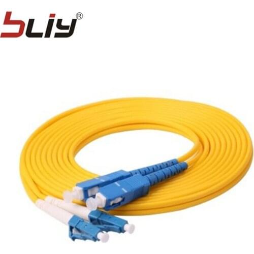 10pcs/bag LC/UPC-SC/UPC singlemode simplex fiber optic switch patch cord 3m fiber optical patch cable/Jumper wire