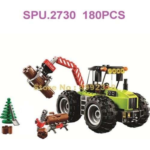 180pcs Urban Jungle Forest Tractor 1 Dolls Building Block Toy