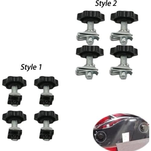 4pcs Theft Deterrent Saddlebag Luggage Saddle Bag Lock Hardware Mounting Bolt Screw Kit Fit for Harley Touring 1994 - 2013 2012