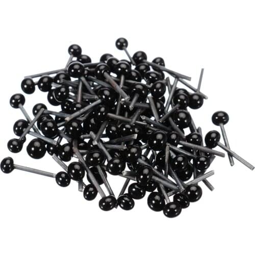 Animal Eyes Accessories 2mm / 3mm / 4mm Optional For Doll Eye Decoration Arts DIY Crafts Plastic Glass Doll Eyes