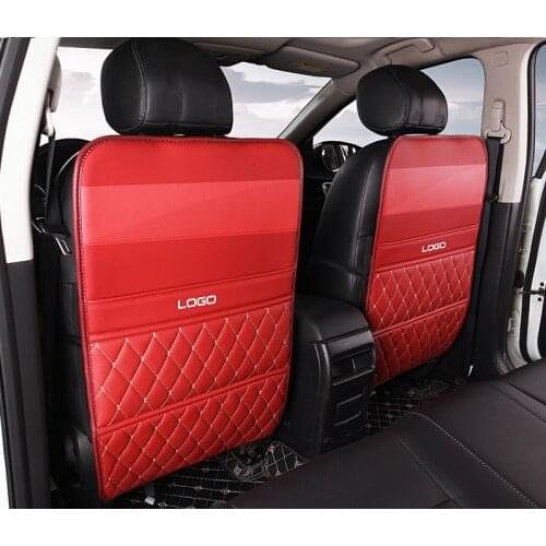 Car Anti Child Kick Pad For skoda octavia a5 fabia 1 2 octavia tour rs karoq a7 felicia kodiaq Protective Pad Leather Waterproof