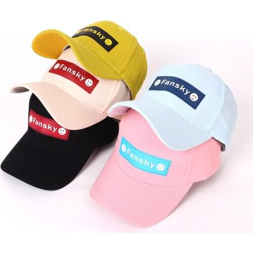 Doitbest 2021 Children Baseball Cap spring Hip Hop Fansky letters summer kids Hats Boys Girls Caps snapback hat child gorras