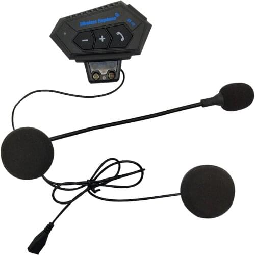 BT12 Motorcycle Helmet Headset CSR8635 Handsfree Bluetooth Wireless Earphones Portable Entertainment Earphone Supplies