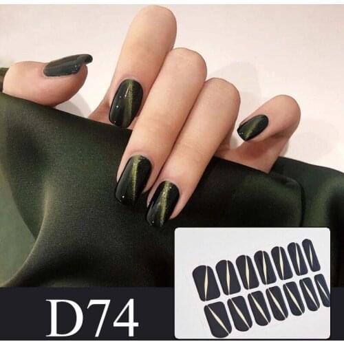 Nail Polish Stickers Pure Color Classical Strips Waterproof Adhesive Full Wraps Manicure Stickers for Women Drop Ship D74