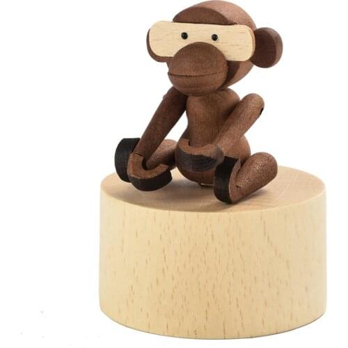 Wooden figurines Music Box animal Shaped Wooden Box Birthday Present Christmas ValentineS Day Gift