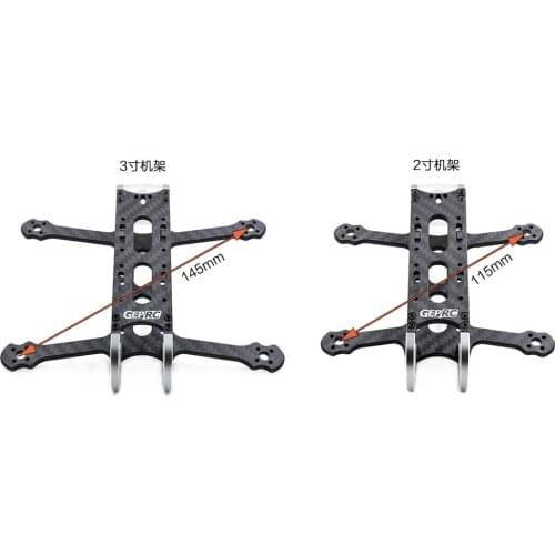 Geprc Gep-cx 2 Cygnet 115mm 2 Inch /gep-cx3 Cygnet 145mm 3 Inch Carbon Fiber Frame For Diy Fpv Rc Drone