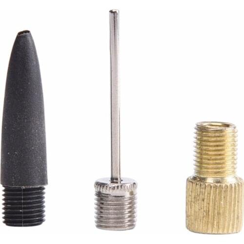 Gmarty Cycle zone 3 pcs/set Bicycle Tyre Pump Adaptor Set Kit Needle Valve Connector Tools