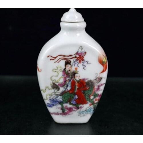 China seiko ceramic Snuff bottles small crafts statue