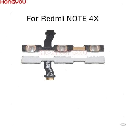 Power Button Switch Volume Button Mute On / Off Key Flex Cable For Xiaomi Redmi NOTE 4X