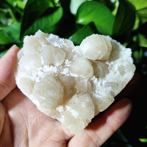 Beautiful cardiac zeolite crystal mineral specimen family decorated with natural stone healing crystals