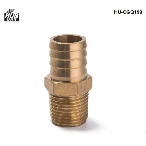 Brass Barb Fitting Coupler / Connector 1/2" NPT Pipe to 3/4" Hose HU-CGQ198
