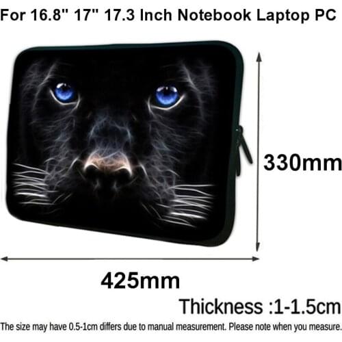 2020 The Most Popular Halloween Gift For Mens Boys 17 Inch Laptop Neoprene Zipper Bag 17.3/ 16.8 Prints Notebook Computer Pouch