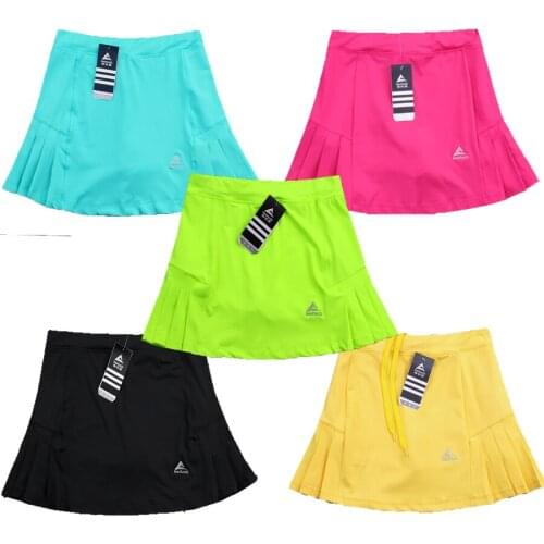 New Womens quick-dry sports tennis Culottes badminton short skirt with Safety Shorts, Running sports yoga shorts Skort skirts