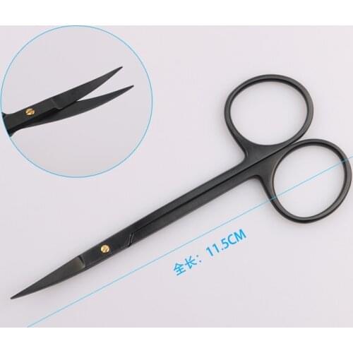 Ophthalmology Scissors Beauty Plastic Surgery Instruments Tools Porcelain Tissue Scissors Double Eyelid Scissors Tungsten Carbon