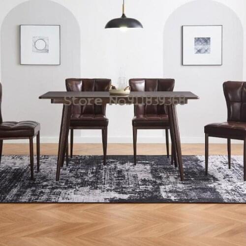 Dining Chair Household Mahjong Chair Special Chair Hotel Iron Stool Leather Backrest Restaurant Nordic Light Luxury Dining Table