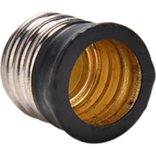 E17 To E14 Lamp Socket Conversion Socket Small Screw Bulb Adapter Fixed Black White Practical Safety Classic New Style