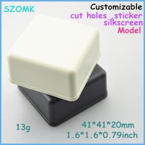 Plastic electronic enclosure distribution box (10 pcs) 41*41*20mm junction box plastic housing for PCB outlet enclosure