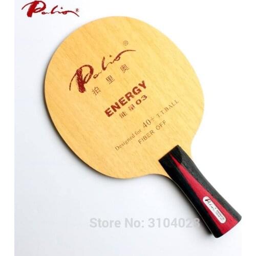 Palio official energy 03 table tennis blade special for 40+ new material table tennis racket game loop and fast attack 9ply